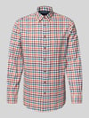 Christian Berg Men Slim Fit Freizeithemd mit Button-Down-Kragen Bordeaux