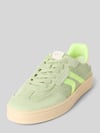 Tamaris Low Top Sneaker aus Rindsleder-Textile-Mix Gruen