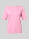Marc O'Polo T-shirt o kroju regular fit z mieszanki lyocellu i bawełny Mocnoróżowy