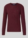 Polo Ralph Lauren Regular Fit Pullover aus Woll-Kaschmir-Mix Bordeaux