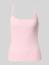 PIECES regular fit tanktop van puur katoen model 'MARIE' Lichtroze