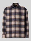 JACK & JONES Regular Fit Hemdjacke mit Brusttasche Modell 'SOHO OLLIE' Dunkelblau