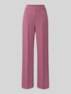 Rinascimento straight fit stoffen broek met persplooien Oudroze