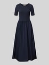 Christian Berg Woman Selection Midikleid in Falten-Optik Marine
