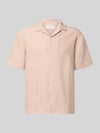 JACK & JONES Regular Fit Freizeithemd im Allover-Look Modell 'MONTAUK' Apricot