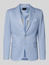 Zuitable slim fit 2-knoops colbert met klepzakken model 'Nick' Lichtblauw