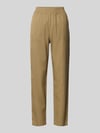 Jake*s Casual Hose mit elastischem Bund Schlamm