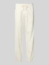 Matinique Straight Fit Leinenhose mit elastischem Bund Modell 'Barton' Offwhite