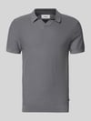 s.Oliver RED LABEL Koszulka polo z czystej bawełny o kroju regular fit Jasnoszary