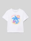NAME IT T-Shirt mit Motiv-Print Modell 'JASSA' Weiss