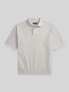 Polo Ralph Lauren Koszulka polo z czystej bawełny o kroju loose fit Jasnoszary melanż