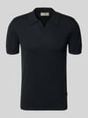 Blend Regular Fit Poloshirt in Strick-Optik Modell 'Bray' Black