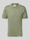 Colours & Sons Slim Fit Poloshirt mit Leinen-Anteil Weiss