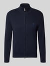 Polo Ralph Lauren Gebreid jack met ritssluiting Marineblauw gemêleerd