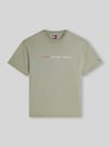 Tommy Jeans relaxed fit T-shirt van puur katoen Rietgroen