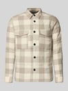 ONLY & SONS Regular fit overhemdjack van puur katoen, model 'GUDMUND' Ecru