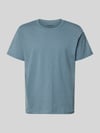 Selected T-shirt z czystej bawełny o kroju regular fit model 'HASPEN' Szaroniebieski