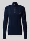 Tommy Jeans Regular Fit Strickpullover aus reiner Baumwolle Marine