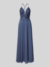 VM by Vera Mont Abendkleid mit Häkelspitze Hellblau