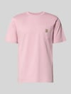 Carhartt Work In Progress Regular Fit T-Shirt mit Brusttasche Rosa