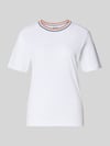 Jake*s Casual T-Shirt aus reiner Baumwolle Weiss
