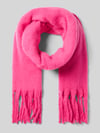 Kurt Beines Schal mit Fransen im unifarbenen Design Pink