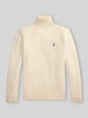 Polo Ralph Lauren Slim Fit Pullover aus Woll-Kaschmir-Mix Offwhite