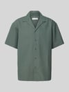 JACK & JONES Freizeithemd mit Knopfleiste Modell 'MASSIMO' Dunkelgruen
