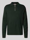 Selected Relaxed Fit Strickpullover aus Viskose-Mix Modell 'TELLER' Dunkelgruen