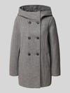 VERO MODA Regular fit lange jas met capuchon model 'FORTUNESHILA' Middengrijs gemêleerd