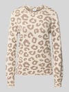 VILA Strickpullover aus Viskose-Mix Modell 'TIF' Beige