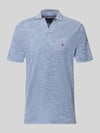 Tommy Hilfiger Regular Fit Poloshirt aus reiner Baumwolle Jeansblau