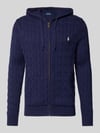 Polo Ralph Lauren Regular Fit Strickjacke aus reiner Baumwolle Marine