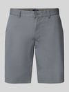 MCNEAL Slim Fit Bermudas mit Eingrifftaschen Mittelgrau