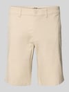 s.Oliver RED LABEL Regular Fit Bermudas aus Baumwoll-Mix Modell 'PHOENIX' Offwhite Melange