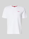 HUGO Herren T-Shirt aus Baumwoll-Mix Modell 'AUSTIN' Weiss