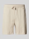 ONLY & SONS Loose Fit Shorts aus Viskose-Mix mit Leinen-Anteil Modell 'TEL' Beige