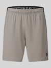 Under Armour Regular Fit Sportshorts mit Logo-Print Taupe
