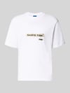 HUGO Blue t-shirt o kroju regular fit z czystej bawełny model 'Naxter' Biały