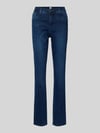 Brax Slim Fit Jeans im Used-Look Modell 'MARY THERMO' Dunkelblau