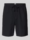 GAP Leinenshorts mit elastischem Bund Black