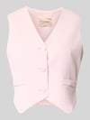 Rinascimento Satinshirt mit Rundhalsausschnitt Rosa