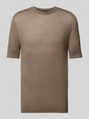 Emporio Armani T-Shirt mit Woll-Anteil Taupe