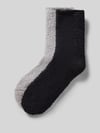 camano Kuschelsocken mit elastischem Bündchen 2er-Pack Black