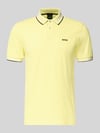 BOSS Green Slim Fit Poloshirt aus reiner Baumwolle Modell 'PAUL' GELB
