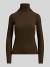 Polo Ralph Lauren Slim Fit Rollkragenpullover aus Baumwoll-Lyocell-Mix Dunkelbraun