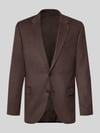 Christian Berg Men Slim Fit 2-Knopf-Sakko mit Pattentaschen Dunkelbraun