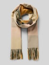 Kurt Beines Schal mit Fransen Modell 'happy' Beige