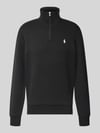 Polo Ralph Lauren Regular Fit Troyer aus Baumwoll-Mix Black