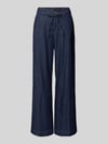 MAC Wide Leg Jeans mit Bindegürtel Modell 'WENDY' Dunkelblau